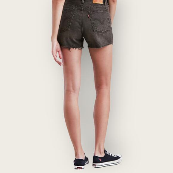 Levi's Wedgie Studded Shorts | Size 24 XXS | Black | Distressed Rhinestone Y2K - Picture 10 of 10